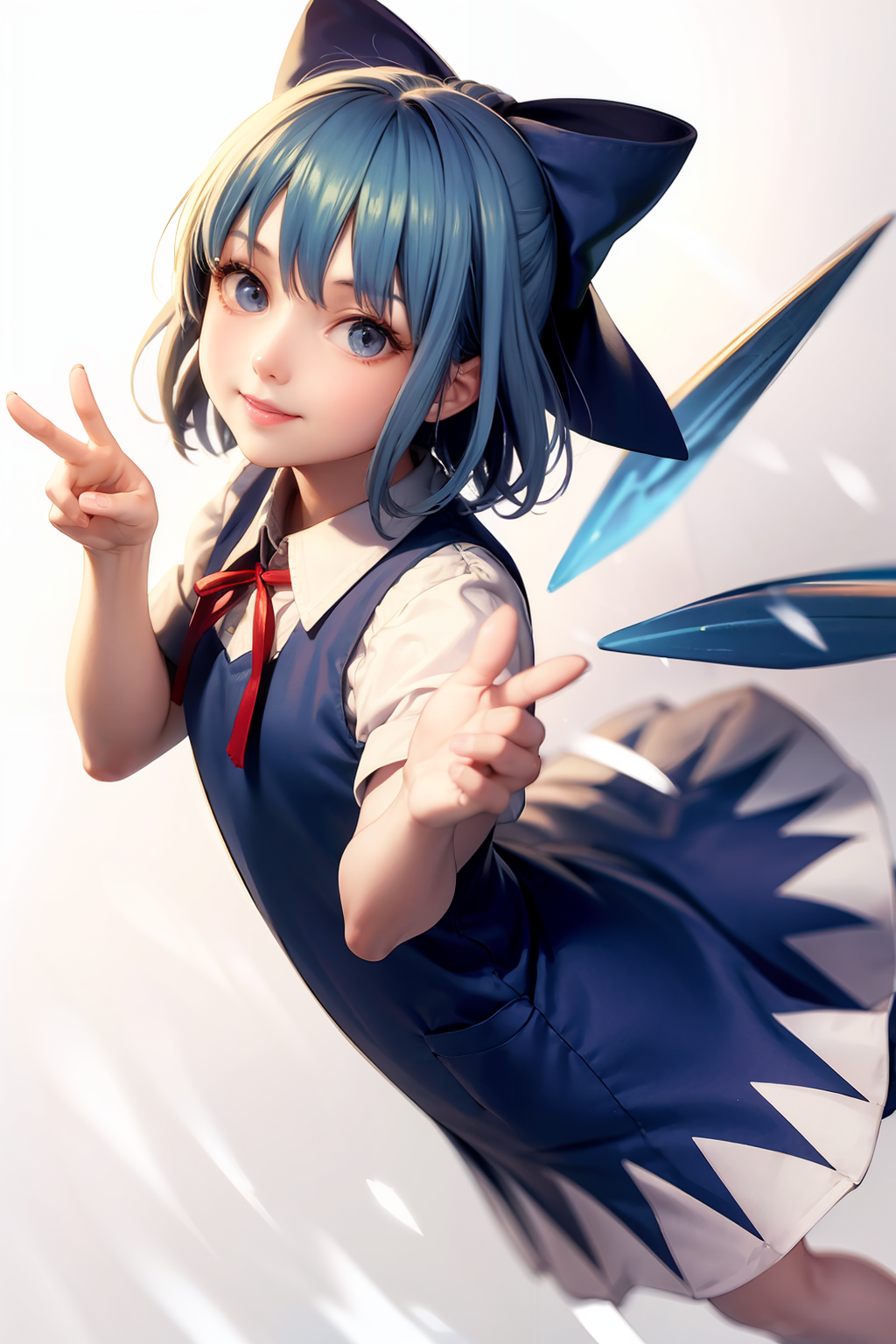01375-1495206713-masterpiece, best quality,  _lora_cirno_1_,1girl,smile,cirno,flying, blue eyes,ice wings,snow,grey background, simple background.png